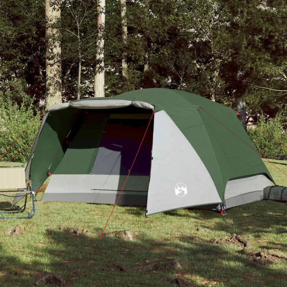 vidaXL Tente de camping avec porche 4 personnes imperméable