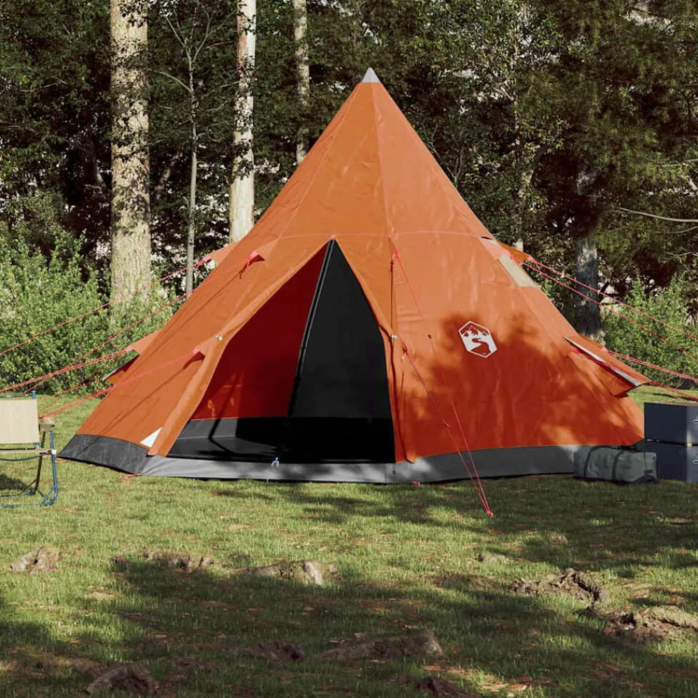 vidaXL Tente de camping tipi 4 personnes imperméable