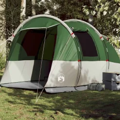 Loisirs De Plein Air-vidaXL Tente de camping tunnel 4 personnes imperméable Vert