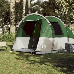 Loisirs De Plein Air-vidaXL Tente de camping tunnel 4 personnes imperméable Vert
