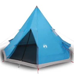 Loisirs De Plein Air-vidaXL Tente de camping tipi 4 personnes imperméable Bleu