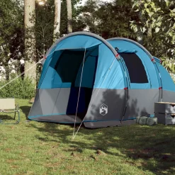Loisirs De Plein Air-vidaXL Tente de camping tunnel 4 personnes imperméable Bleu