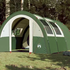 Loisirs De Plein Air-vidaXL Tente de camping tunnel 4 personnes imperméable Vert