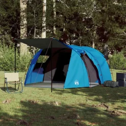 vidaXL Tente de camping tunnel 4 personnes imperméable