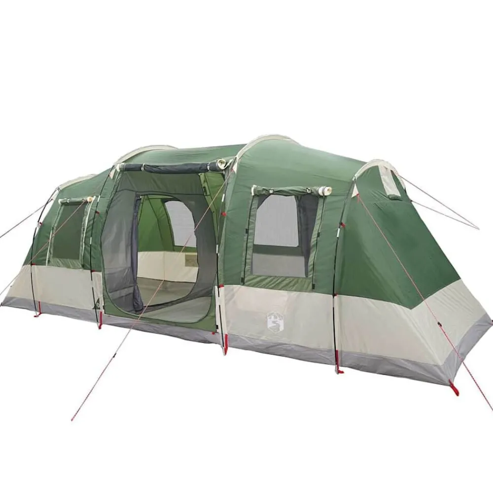 Loisirs De Plein Air-vidaXL Tente de camping tunnel 4 personnes imperméable Vert