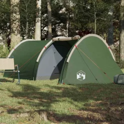 Loisirs De Plein Air-vidaXL Tente de camping tunnel 4 personnes imperméable Vert