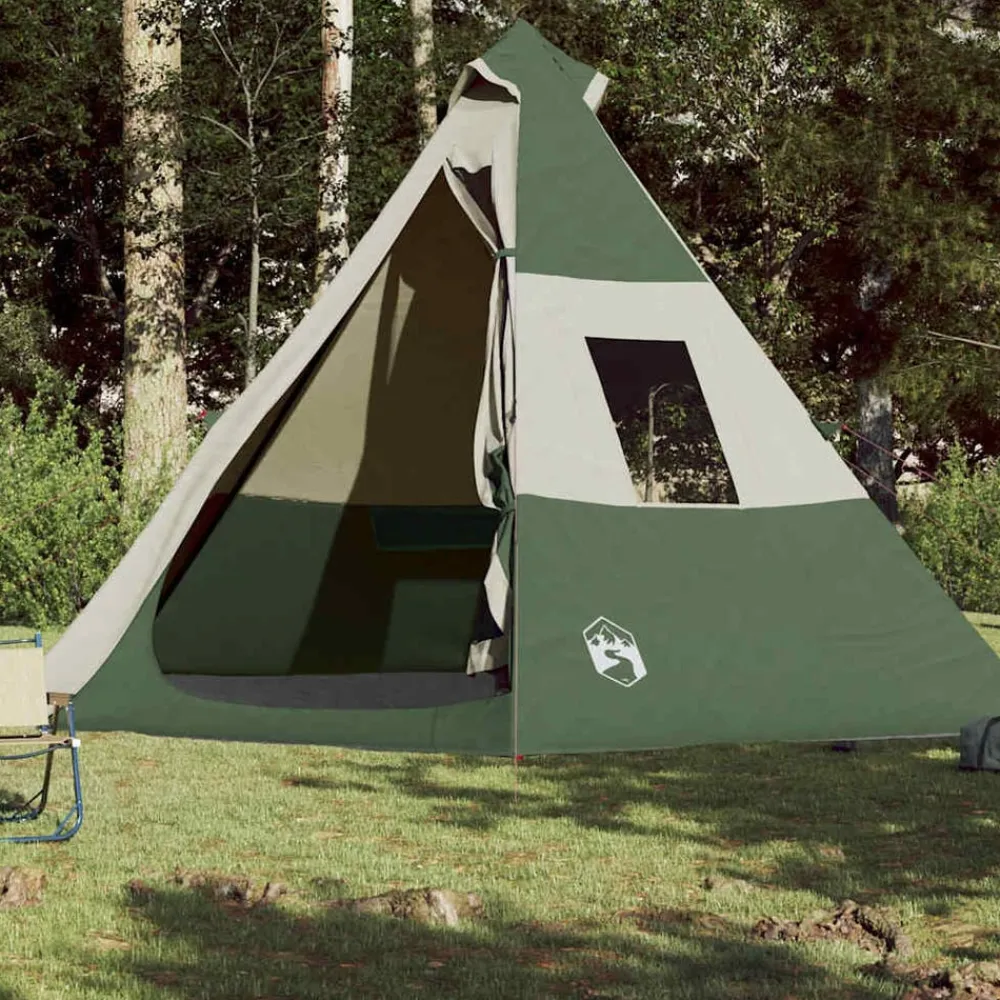 vidaXL Tente de camping tipi 7 personnes imperméable