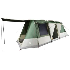 Loisirs De Plein Air-vidaXL Tente de camping tunnel 4 personnes imperméable Vert