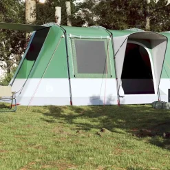 Loisirs De Plein Air-vidaXL Tente de camping tunnel 4 personnes imperméable Vert