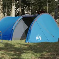 Loisirs De Plein Air-vidaXL Tente de camping tunnel 4 personnes imperméable Bleu