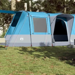 Loisirs De Plein Air-vidaXL Tente de camping tunnel 4 personnes imperméable Bleu