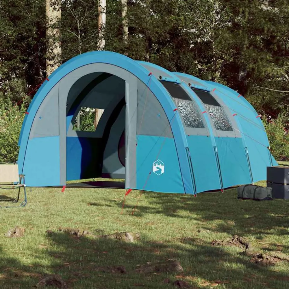 vidaXL Tente de camping tunnel 4 personnes imperméable
