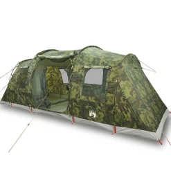 Loisirs De Plein Air-vidaXL Tente de camping tunnel 4 personnes imperméable Camouflage