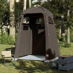 Loisirs De Plein Air-vidaXL Tente de douche imperméable Marron