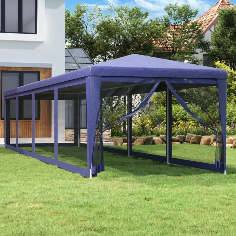 vidaXL Tente de fête et 10 parois latérales en maille 3x12 m PEHD