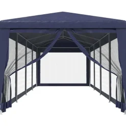 vidaXL Tente de fête et 10 parois latérales en maille 3x12 m PEHD