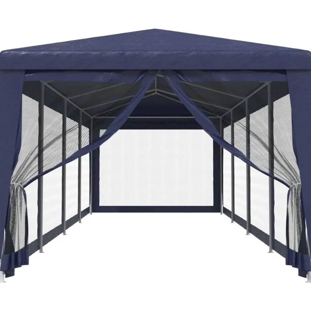 vidaXL Tente de fête et 10 parois latérales en maille 3x12 m PEHD