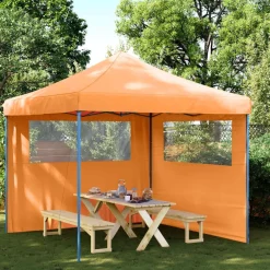 Pelouses & Jardins-vidaXL Tente de fête 292 x 292 x 315 cm Tissu Oxford Orange