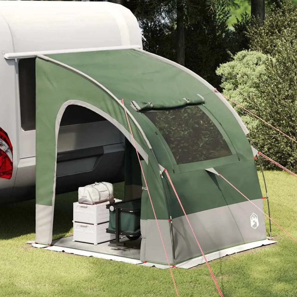 Loisirs De Plein Air-vidaXL Tente de hayon avec toit 194 x 180 x 210 cm taffetas Vert