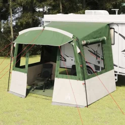 Loisirs De Plein Air-vidaXL Tente de hayon pour caravane avec toit 352 x 250 x 240 cm Vert