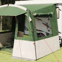 Loisirs De Plein Air-vidaXL Tente de hayon pour caravane avec toit 352 x 250 x 240 cm Vert