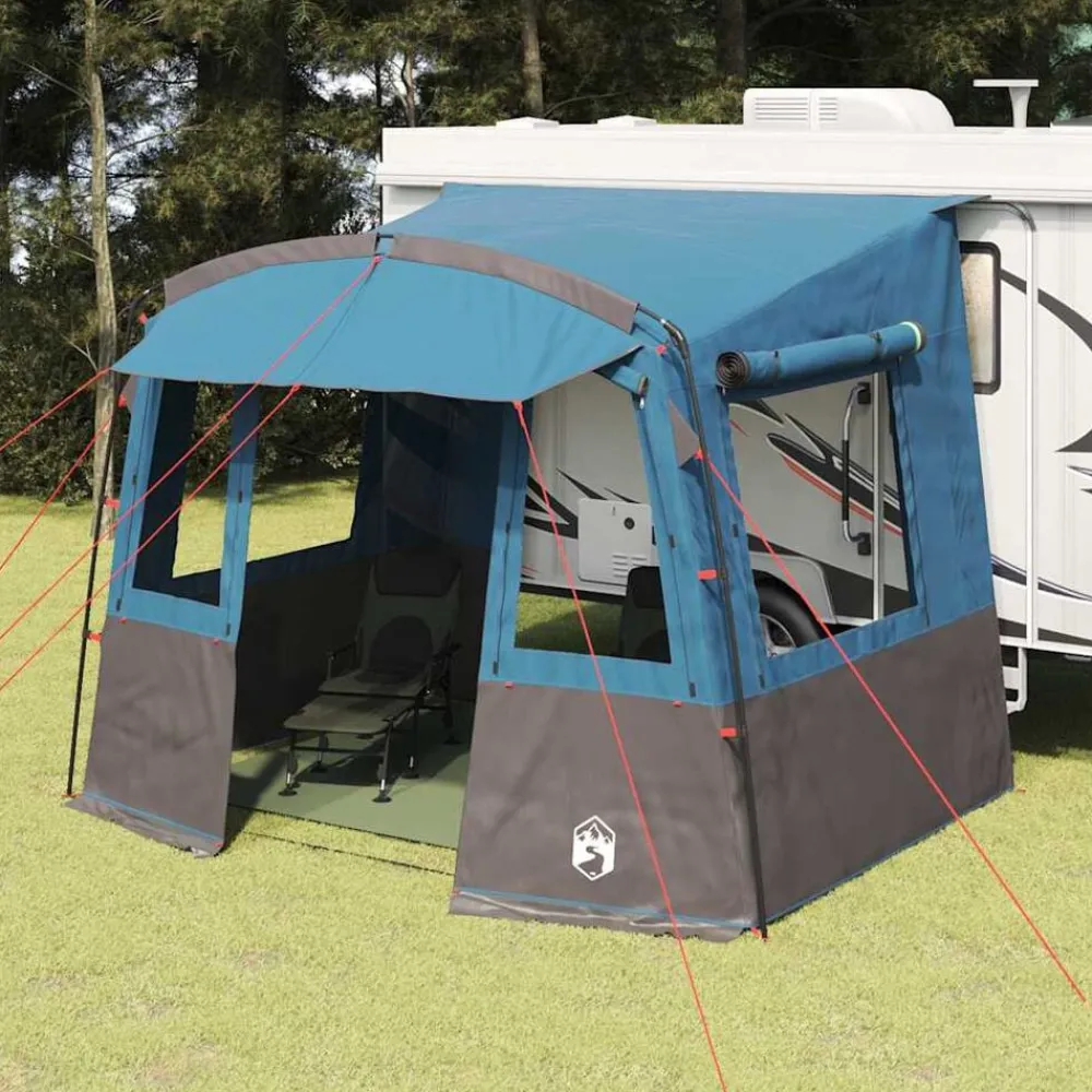 vidaXL Tente de hayon pour caravane avec toit 352 x 250 x 240 cm