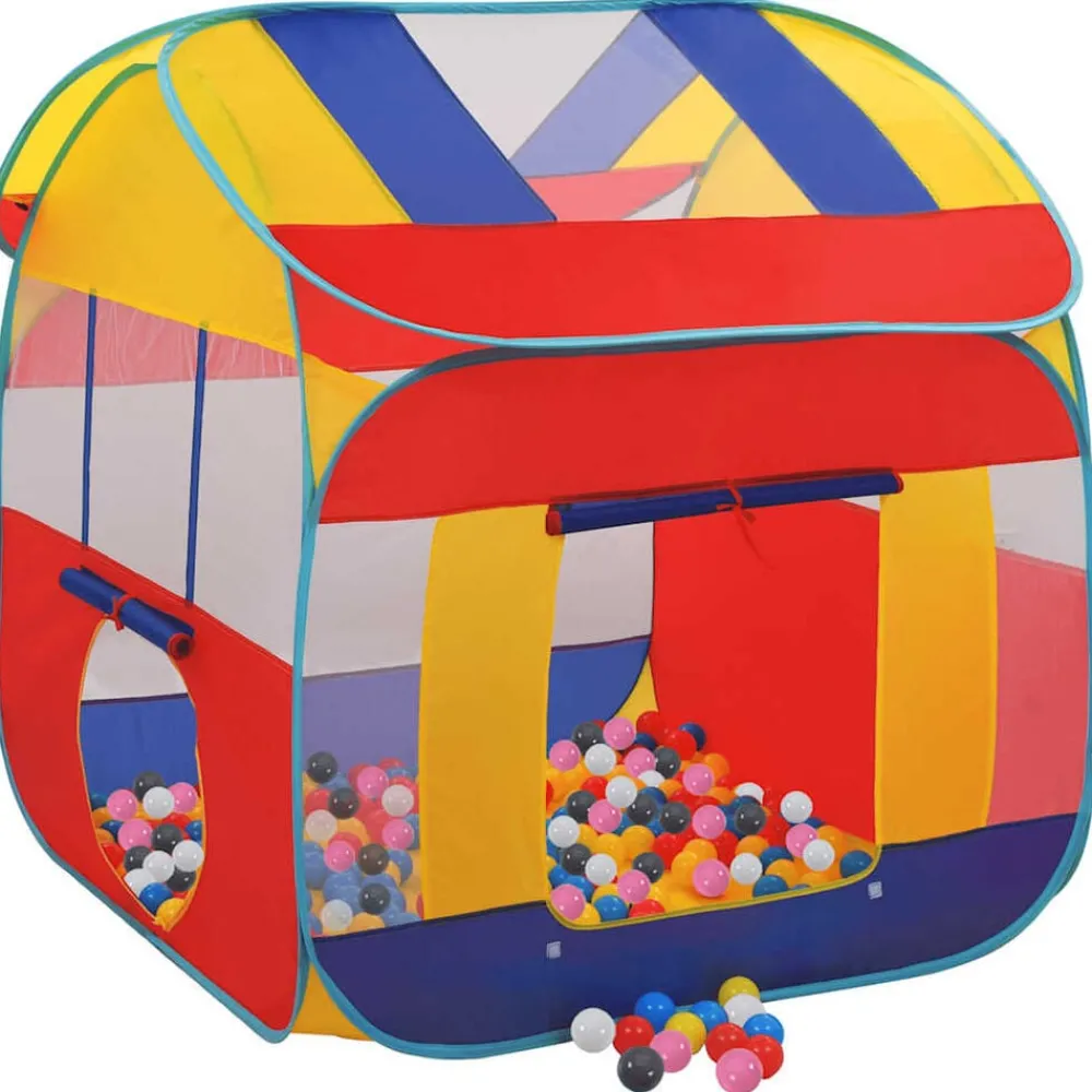 vidaXL Tente de jeu avec 550 balles 123x120x126 cm
