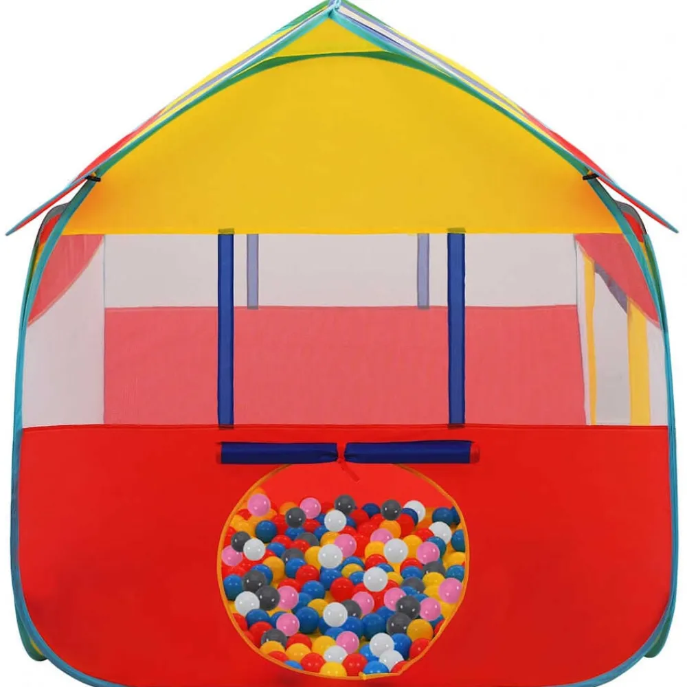 vidaXL Tente de jeu avec 550 balles 123x120x126 cm