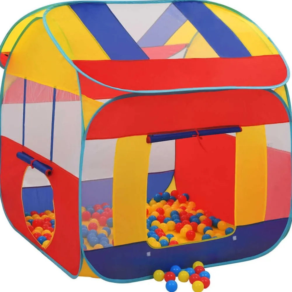 Jeux De Plein Air-vidaXL Tente de jeu avec 550 balles 123x120x126 cm Multicolore