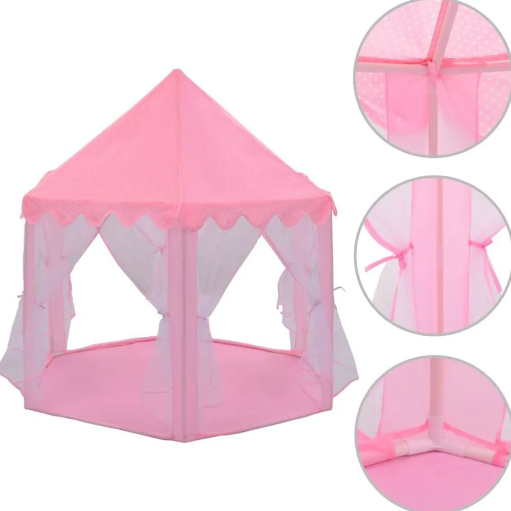 Jeux De Plein Air-vidaXL Tente de jeu de princesse Rose