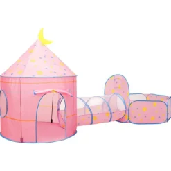 vidaXL Tente de jeu pour enfants Rose 301x120x128 cm