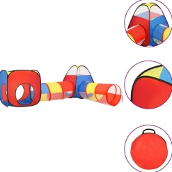 vidaXL Tente de jeu pour enfants Multicolore 190x264x90 cm