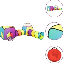 Jeux De Plein Air-vidaXL Tente de jeu pour enfants avec 250 balles Multicolore Multicolore 2