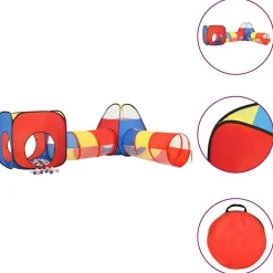 vidaXL Tente de jeu pour enfants avec 250 balles Multicolore