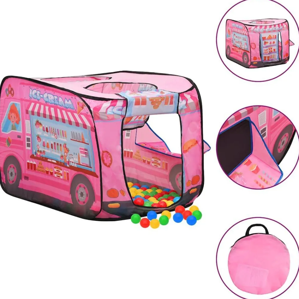 Jeux De Plein Air-vidaXL Tente de jeu pour enfants Rose 70x112x70 cm
