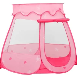 vidaXL Tente de jeu pour enfants avec 250 balles Rose 102x102x82 cm