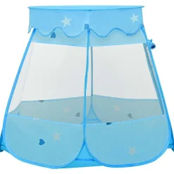 vidaXL Tente de jeu pour enfants avec 250 balles Bleu 102x102x82 cm