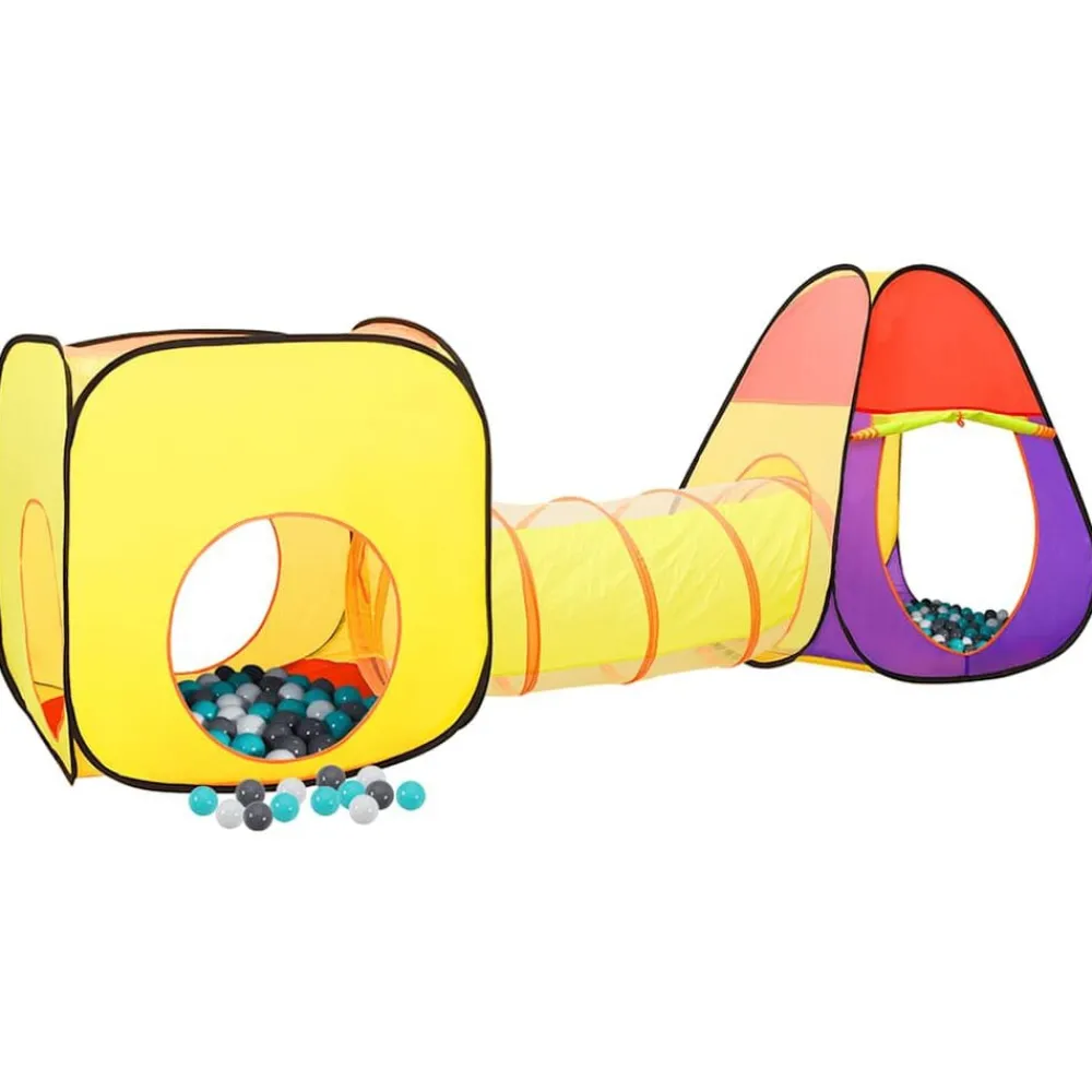Jeux De Plein Air-vidaXL Tente de jeu pour enfants 250 balles Multicolore 255x80x100 cm Multicolore 1
