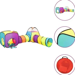 Jeux De Plein Air-vidaXL Tente de jeu pour enfants avec 250 balles Multicolore Multicolore 1