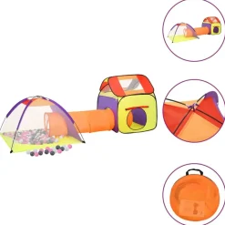 vidaXL Tente de jeu pour enfants avec 250 balles Multicolore