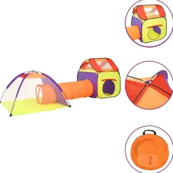 vidaXL Tente de jeu pour enfants avec 250 balles Multicolore