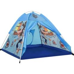 vidaXL Tente de jeu pour enfants Bleu 120x120x90 cm