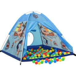 vidaXL Tente de jeu pour enfants Bleu 120x120x90 cm