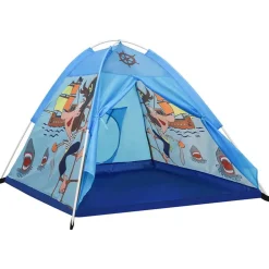 Jeux De Plein Air-vidaXL Tente de jeu pour enfants avec 250 balles Bleu 120x120x90 cm Multicolore 2