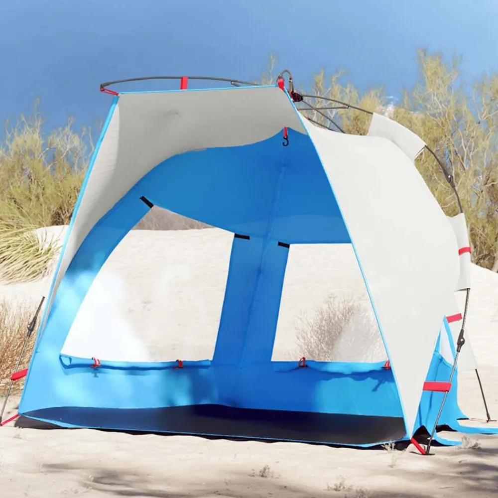 vidaXL Tente de plage 2 personnes libération rapide imperméable