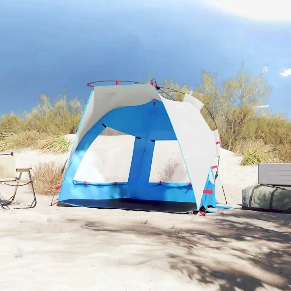 vidaXL Tente de plage 2 personnes libération rapide imperméable