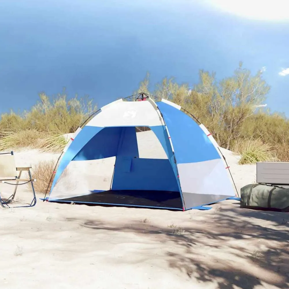 vidaXL Tente de plage 2 personnes libération rapide imperméable