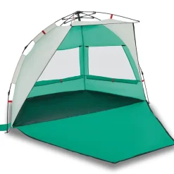Loisirs De Plein Air-vidaXL Tente de plage 2 personnes libération rapide imperméable vert mer