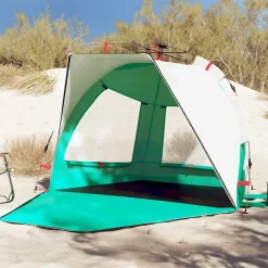 Loisirs De Plein Air-vidaXL Tente de plage 2 personnes libération rapide imperméable vert mer