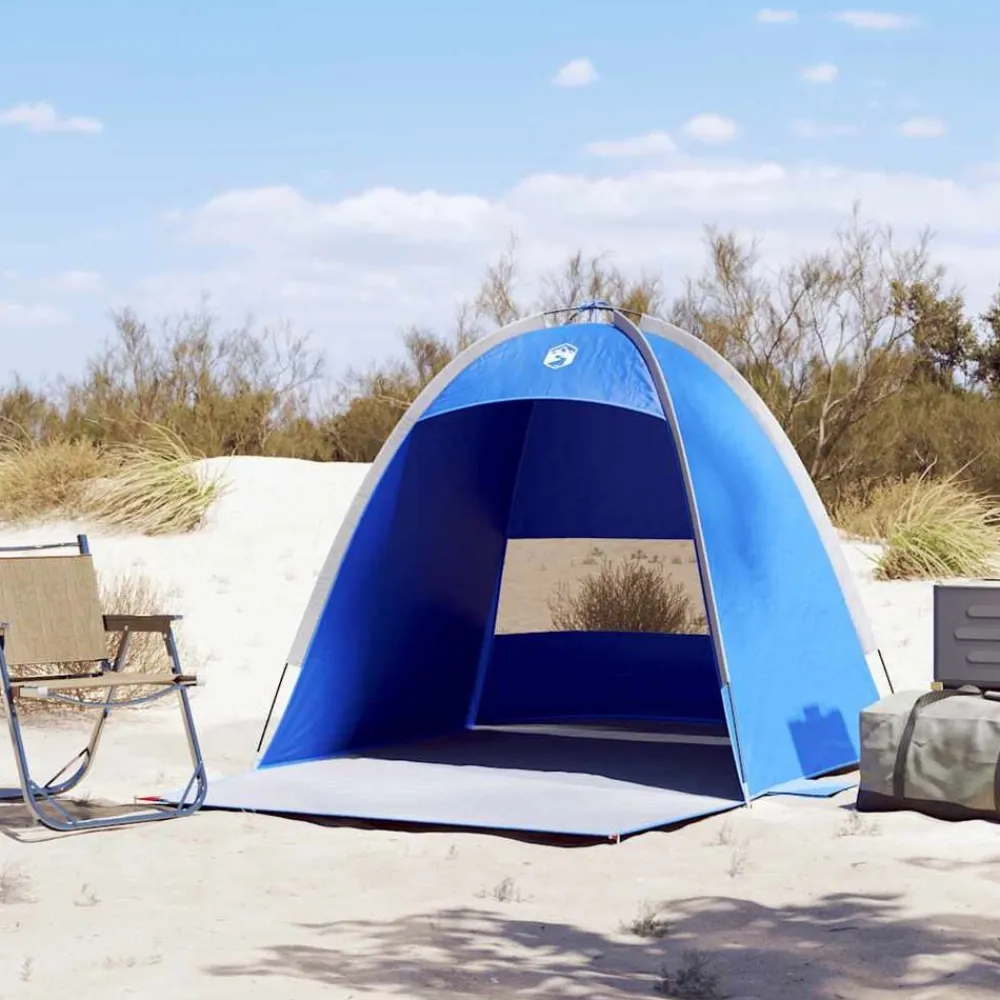 Loisirs De Plein Air-vidaXL Tente de plage 3 personnes azuré imperméable Bleu